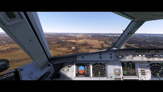 MSFS 2020  EasyJet A320 Descent amp Landing Gatwick 08R with Full VATSIM Cover  4K [upl. by Wenoa]