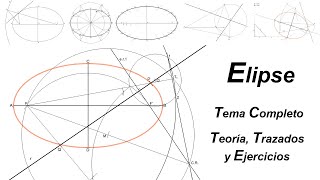 Elipse en Dibujo Técnico Teoría Trazado y Ejercicios Tema Completo [upl. by Eimoan]