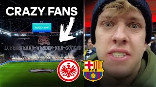 The BEST Fans in the Top 5 Leagues  Eintracht Frankfurt vs FC Barcelona [upl. by Yemrots]