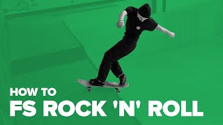 Как сделать fs rocknroll на скейте How to fs rock n roll on a skateboard [upl. by Battiste]