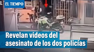 Revelados videos del asesinato de los dos policías de Bosa  El Tiempo [upl. by Sherurd251]