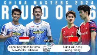 China Masters 2024  Sabar GUTAMAReza ISFAHANI vs LIANG Wei KengWANG Chang  Round of 16 [upl. by Airotcivairam]