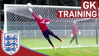 Triple shot stop amp diving saves  Hart Forster amp Heaton Euro 2016  Inside Training [upl. by Eulalie862]