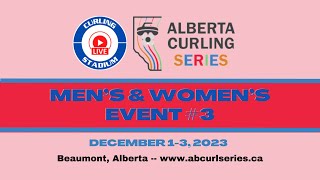 Abby Whitbread vs Michelle Hartwell  SEMIS  Curling Stadium Alberta Curling Series 3 [upl. by Htiderem]