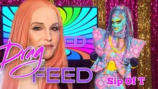 Jeffree Star Vs Sharon Needles quotSIP OF Tquot with Valentine Anger  DRAG FEED  Hey Qween [upl. by Siusan181]