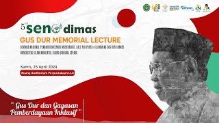 SENODIMAS  GUS DUR MEMORIAL LECTURE [upl. by Schoening]