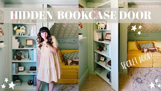 DIY Hidden Bookcase Door  A secret door for a playroom 🤫 [upl. by Irallih104]