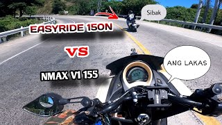 NMAX V1 SIBAK SA EASYRIDE 150N First Motovlog [upl. by Enutrof662]