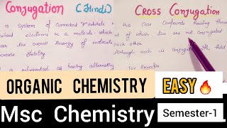 cross conjugation organic chemistry Nature of bonding conjugation amp cross conjugationMsc chemistry [upl. by Aerda210]