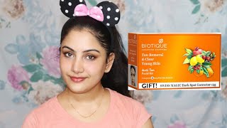 Biotique Anti Tan Facial Kit Honest Review  Anusha Beauty [upl. by Ttelrats]