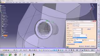 Catia Tutorial Rosca interna [upl. by Rome]