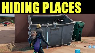 Destroy hiding Places  fortnite HIDING PLACES LOCATION [upl. by Janaye]