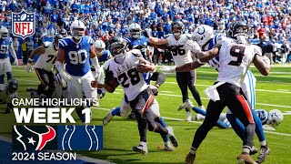 Houston Texans vs Indianapolis Colts  NFL 2024 Week 1 Game Highlights [upl. by Ball]