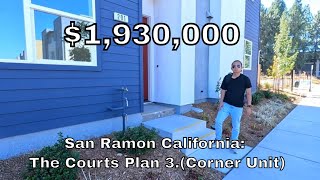 Homes For Sale In San Ramon Ca Summerhill Homes The Courts Plan 3 Starting at 193 Corner Unit [upl. by Ydnec]