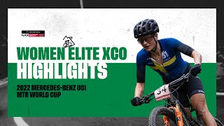 Round 3  Women Elite XCO Albstadt Highlights  2022 MercedesBenz UCI MTB World Cup [upl. by Atiuqet933]