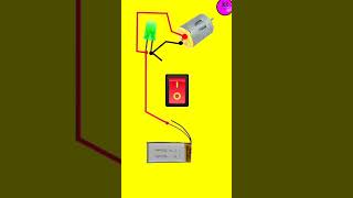 dc motor amp led bulb Connection circuit shorts [upl. by Nosliw]