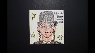 Lets Draw Quanah Parker Comanche Chief [upl. by Kihtrak478]