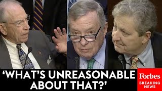 BREAKING NEWS Grassley Kennedy Battle Durbin Over FBIs 1023 Form Alleging Huge Biden Corruption [upl. by Akirea]