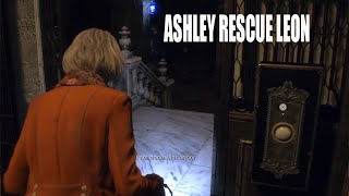 Resident Evil 4 Remake  Ashley Rescue LEON Puzzle Solution amp Gameplay [upl. by Godard]