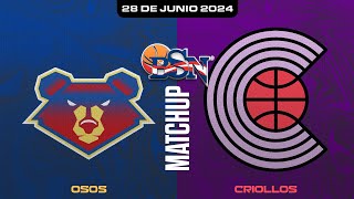 Osos de Manatí vs Criollos de Caguas  BSN2024 [upl. by Hartzel819]