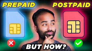 Postpaid VS Prepaid Postpaid Recharges Are Cheaper than Prepaid Hindi [upl. by Yelyab]