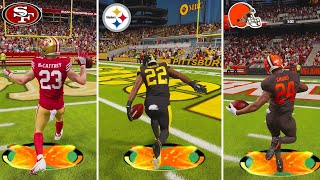 Scoring A Touchdown With Every Running Back In Madden 24 [upl. by Aihsekel]