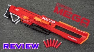 REVIEW Nerf Accustrike MEGA Thunderhawk  Collapsible Barrel [upl. by Rotkiv]