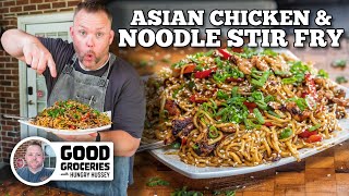 Asian Chicken amp Noodle Stirfry  Blackstone Griddles [upl. by Alpert]