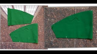 Sleeves cutting for churidar kurthi without lining [upl. by Pros]