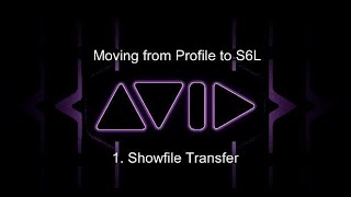 Moving from Profile to S6L 1 Showfile Transfer [upl. by Ebehp]