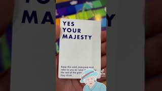 Drinking board game yes your majesty card [upl. by Linkoski]