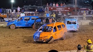 20210827 Hookstown Fair Demolition Derby H4 Minivan [upl. by Coriss]