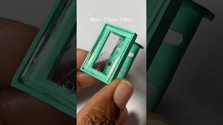 Mini glass tableshortsresinminiaturediy [upl. by Curr]