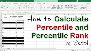 Calculate Percentile Rank and Highlight Highest Percentile Group in Excel [upl. by Arama]