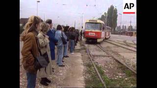 Bosnia  Sarajevo Trams Start Running Again [upl. by Iormina]