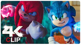 Knuckles Vs Sonic  Fight Scene  SONIC THE HEDGEHOG 2 NEW 2022 Movie CLIP 4K [upl. by Anytsyrk]