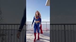 I gave this cosplayer SUPERPOWERS 🦸🏼‍♀️ laneyfeni supergirl [upl. by Aihsercal]