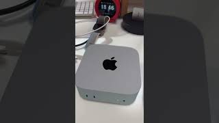 How Apple Mac Mini M4 compares to Apple TV and MacBook Pro 14 by size macmini augmentedreality [upl. by Acissej]