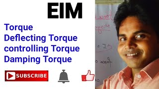 Lec 03Torque in analog type instrumentdeflecting controllingampdamping torqueEIM By jitendra sir [upl. by Gordon]