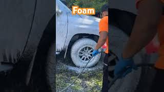 Foam car shampoo detailing mobiledetailing handwash [upl. by Vinny]