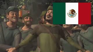 Shrek  merry men Robin hood song  Latin spanish [upl. by Enyluqcaj]