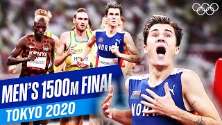 Ingebrigtsen breaks OLYMPIC RECORD  Mens 1500m final at Tokyo 2020 [upl. by Kurt]