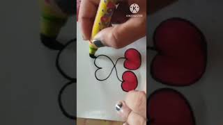 How to Draw Cherries  Drawing Easy Cherry  Cherry Drawing cherry fruit [upl. by Syman793]