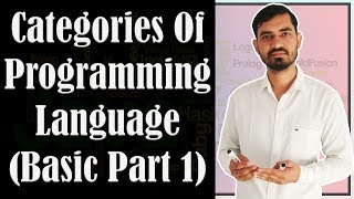 Categories of Programming Languages in Hindi by Deepak Basic Part 1 [upl. by Adnyleb]