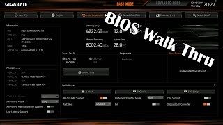 Gigabyte B650 Gaming X AX V2 BIOS Walk Thru [upl. by Aseram]