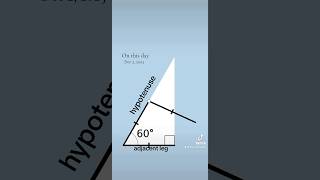 cosine of 60° trigonometry trig math mathematics maths stem steam geometry mathhelp [upl. by Haraz]