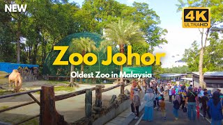 Johor Zoo Malaysia  Full Walking Tour 4K [upl. by Enirac]