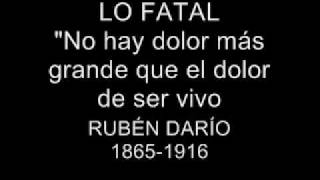 LO FATAL RUBÉN DARÍO [upl. by Neeka122]