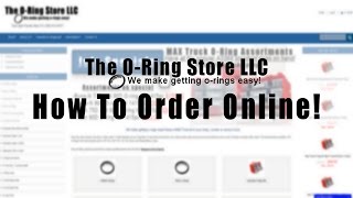 How to Order ORings Online  The ORing Store [upl. by Iain577]