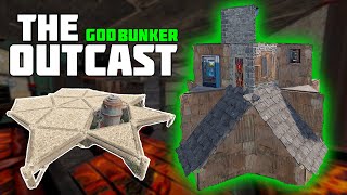 The OUTCAST GOD Bunker OP solo Rust Base Design 2022 [upl. by Lehmann]